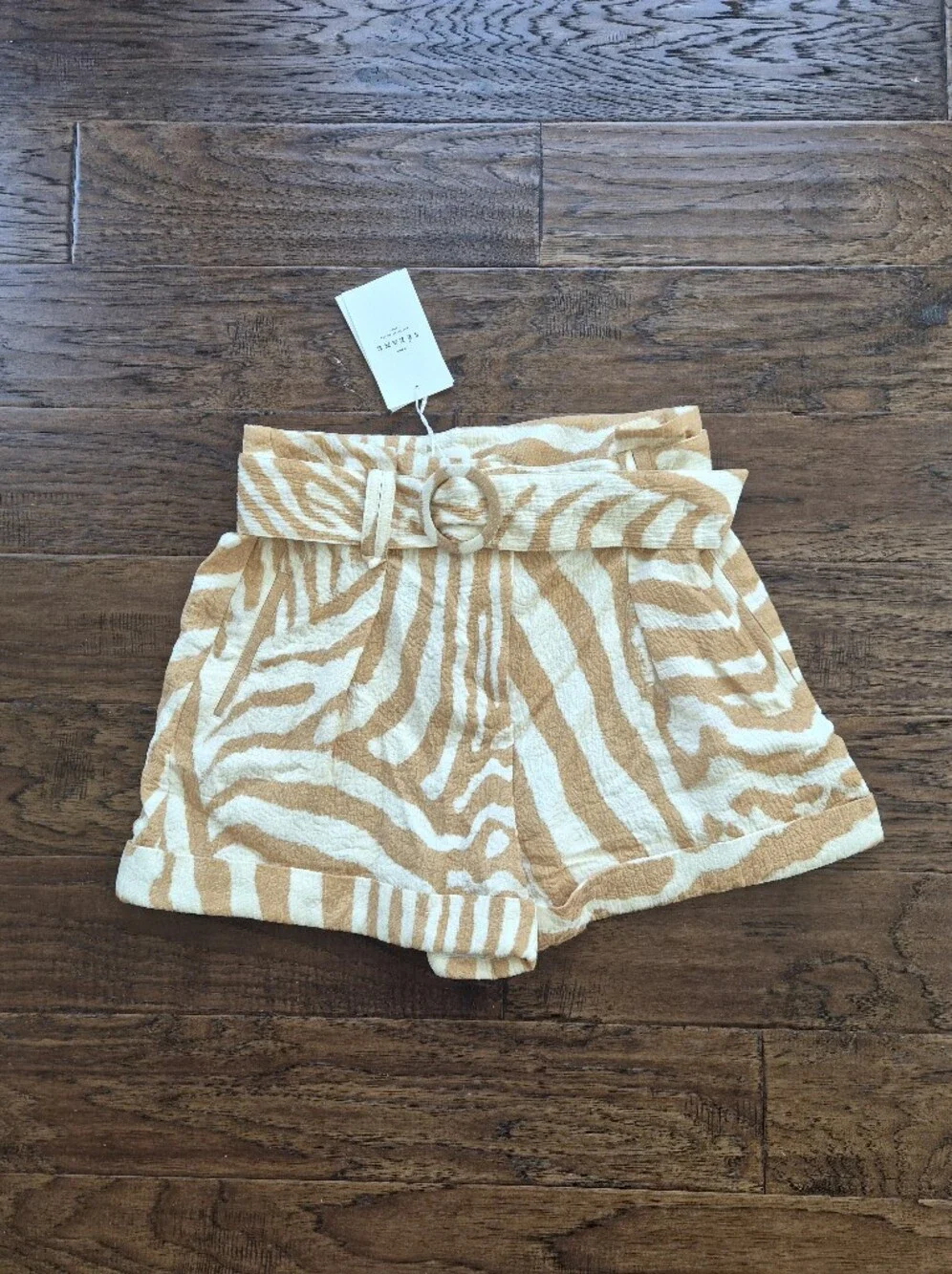 *NWT* [Sezane] Rome Shorts In Zebra, Size 42, US 10
